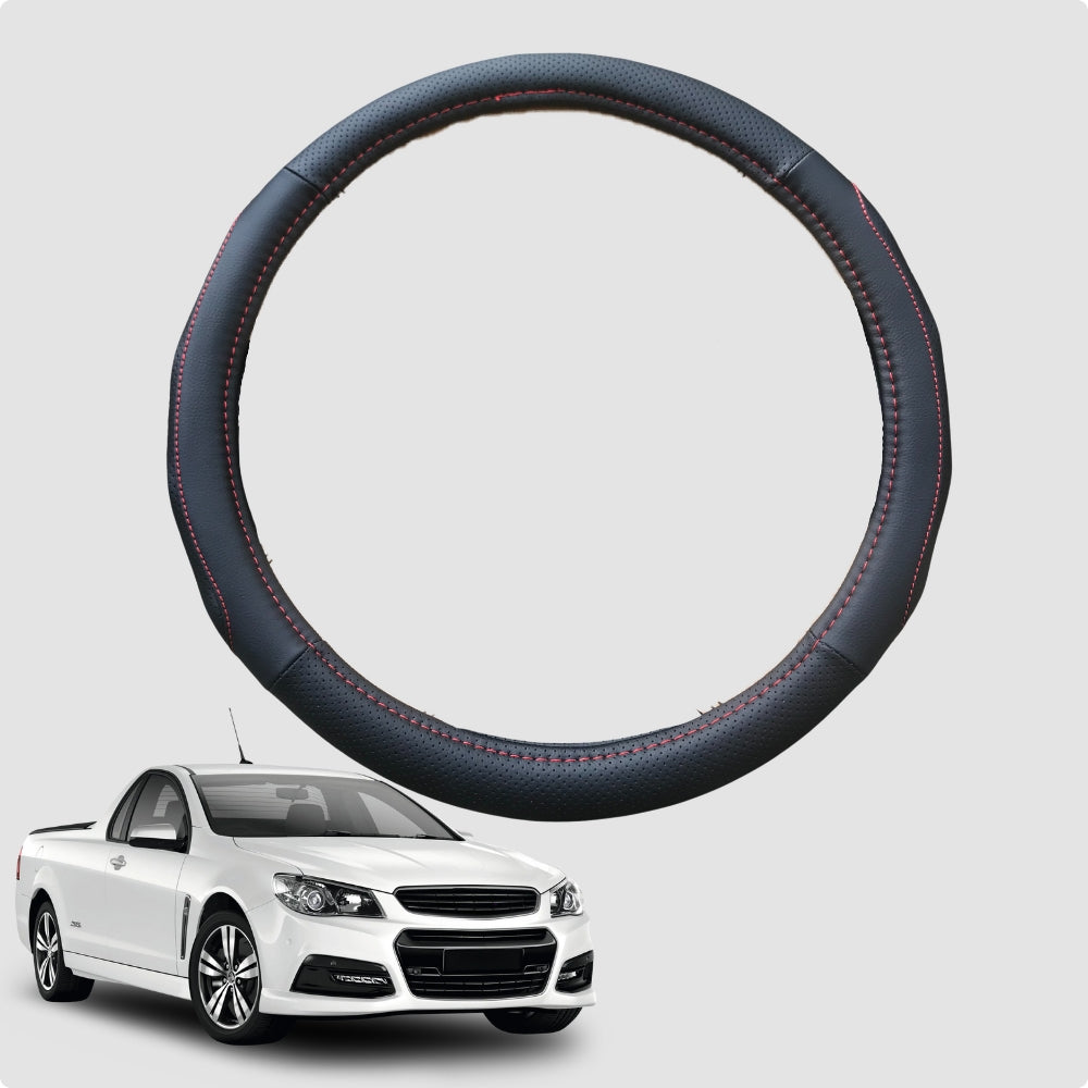 Steering Wheel Cover for Holden Commodore Ute Single Cab 2007-2017 38CM Leather | Circle
