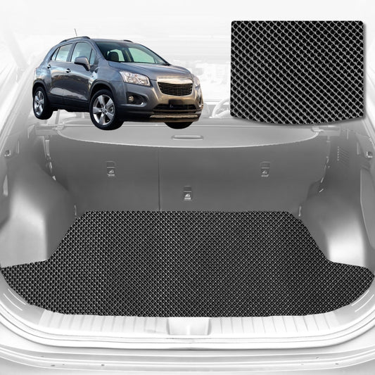 6D Diamond Car Boot Mat for Holden Trax 2013-2020-Cargo Mat-Black-Outback GT