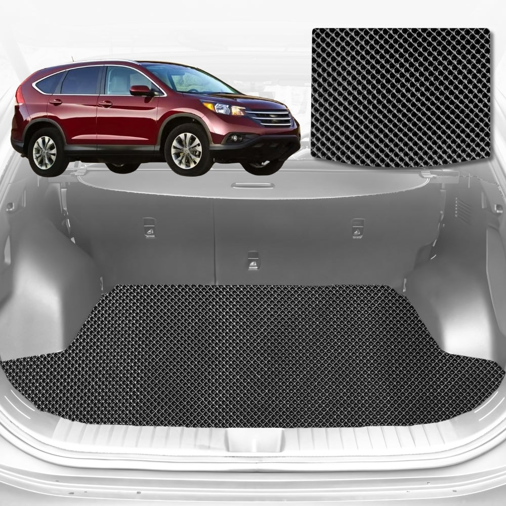 6D Diamond Car Boot Mat for Honda CR-V 2007-2012-Cargo Mat-Black-Outback GT