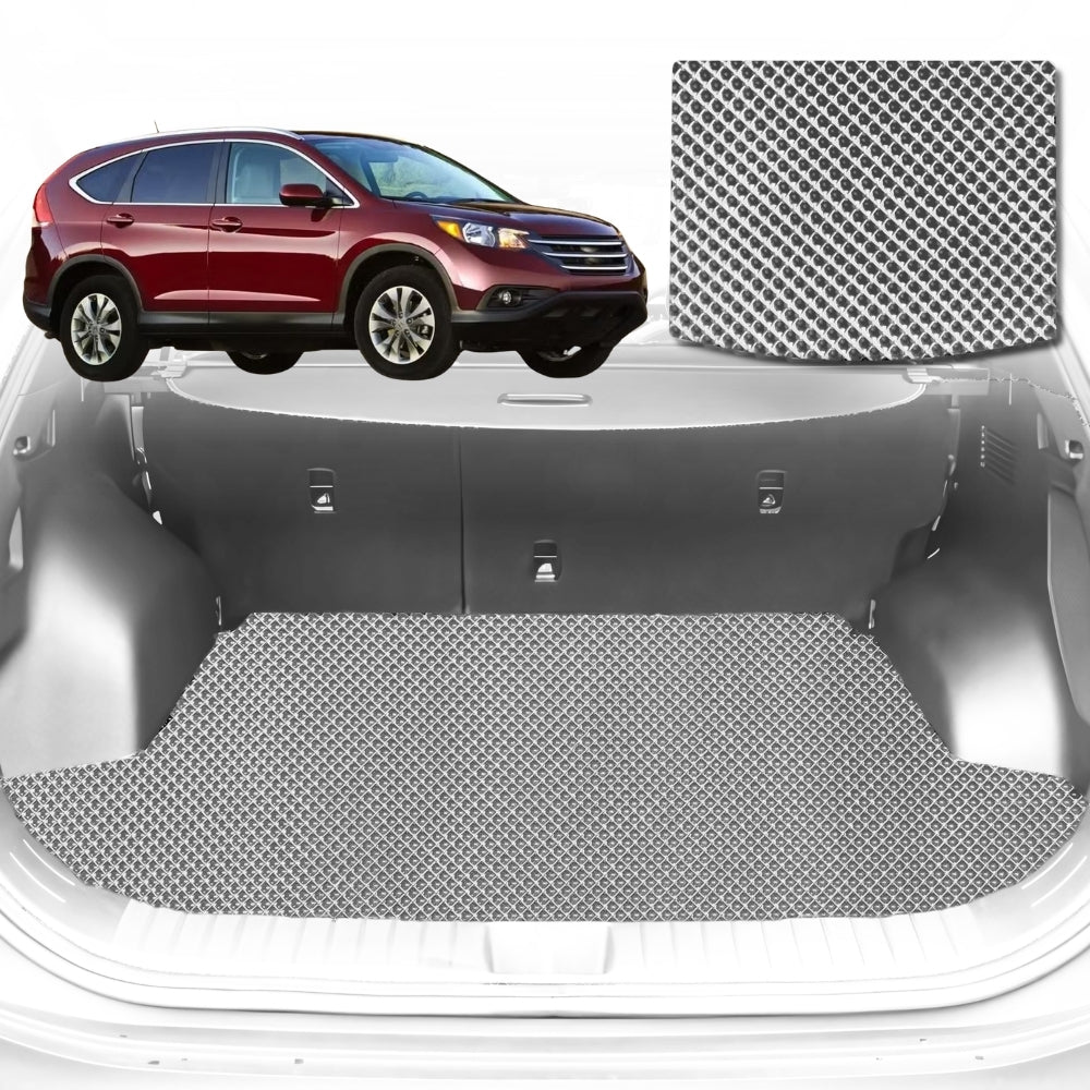 6D Diamond Car Boot Mat for Honda CR-V 2007-2012-Cargo Mat-Grey-Outback GT