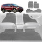 6D Diamond Car Floor Mats for Honda CR-V 2007-2012-Full Set-Grey-Outback GT
