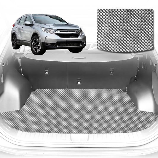 6D Diamond Car Boot Mat for Honda CR-V 2012-2017-Cargo Mat-Grey-Outback GT
