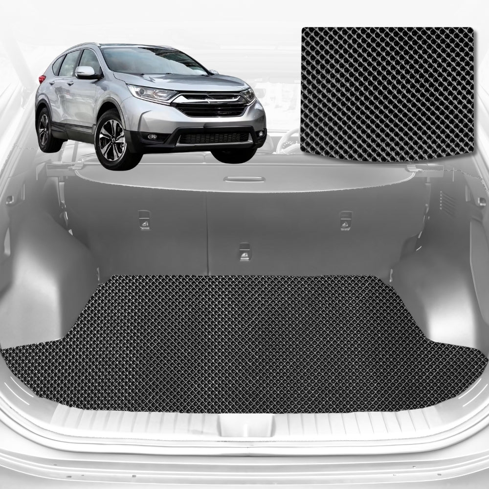 6D Diamond Car Boot Mat for Honda CR-V 2012-2017-Cargo Mat-Black-Outback GT