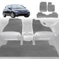 6D Diamond Car Floor Mats for Honda Civic 2006-2012-Full Set-Grey-Outback GT