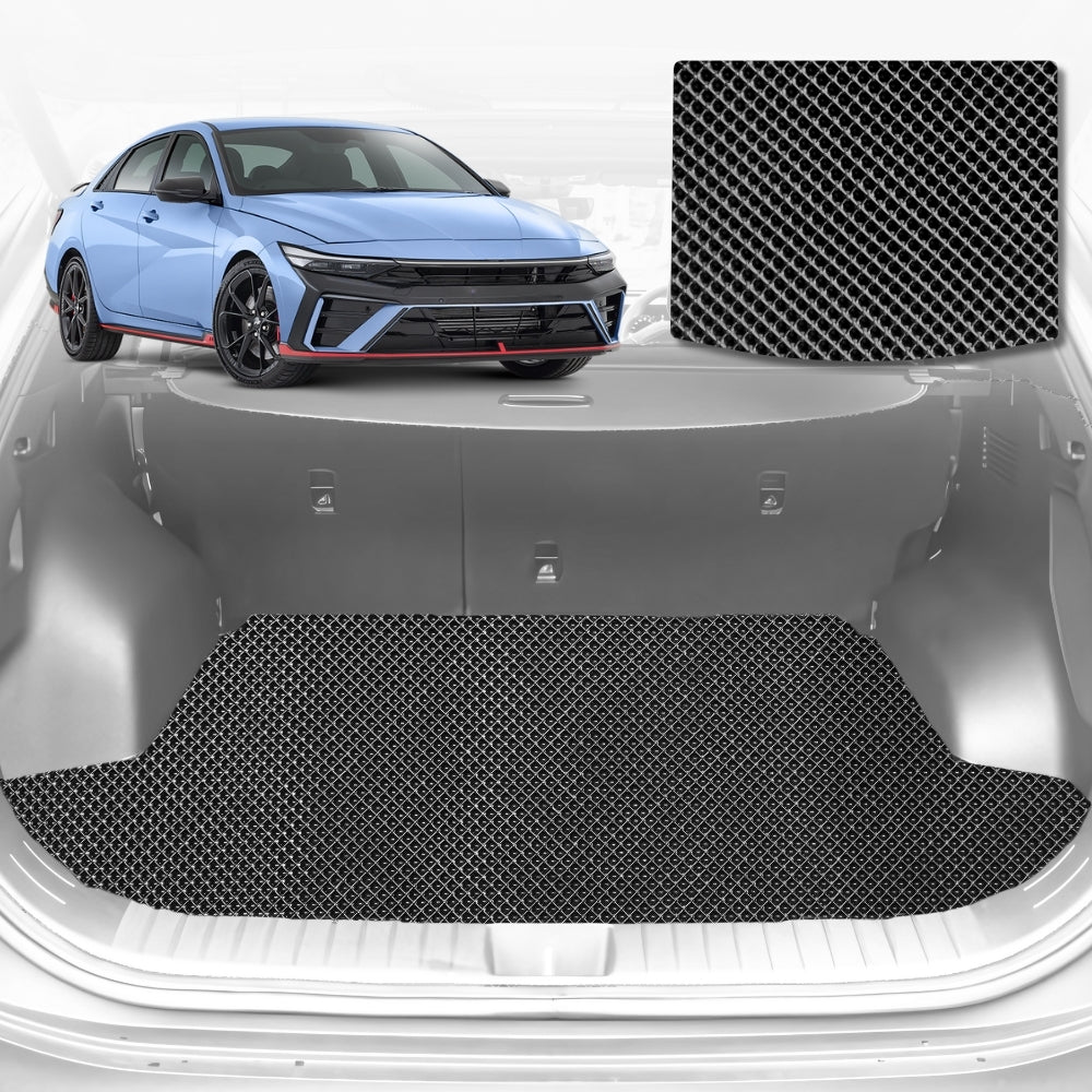 6D Diamond Car Boot Mat for Hyundai i30 N Sedan2021-Current-Cargo Mat-Black-Outback GT
