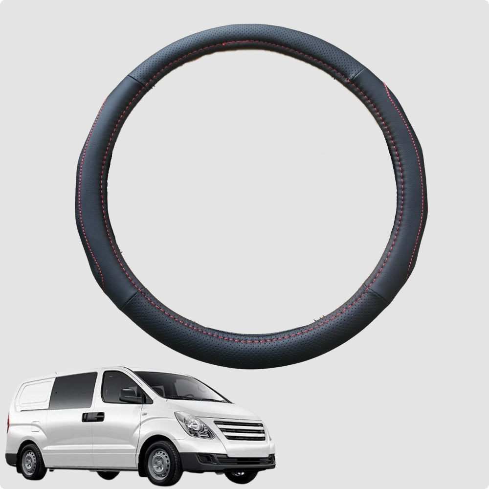 Steering Wheel Cover for Hyundai iLoad 2007-Current 38CM Leather | Circle