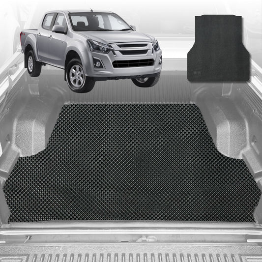 6D Diamond Ute Tub Mat for Isuzu D-Max Crew Cab RG 2020-Current (with spray on liner or no liner)