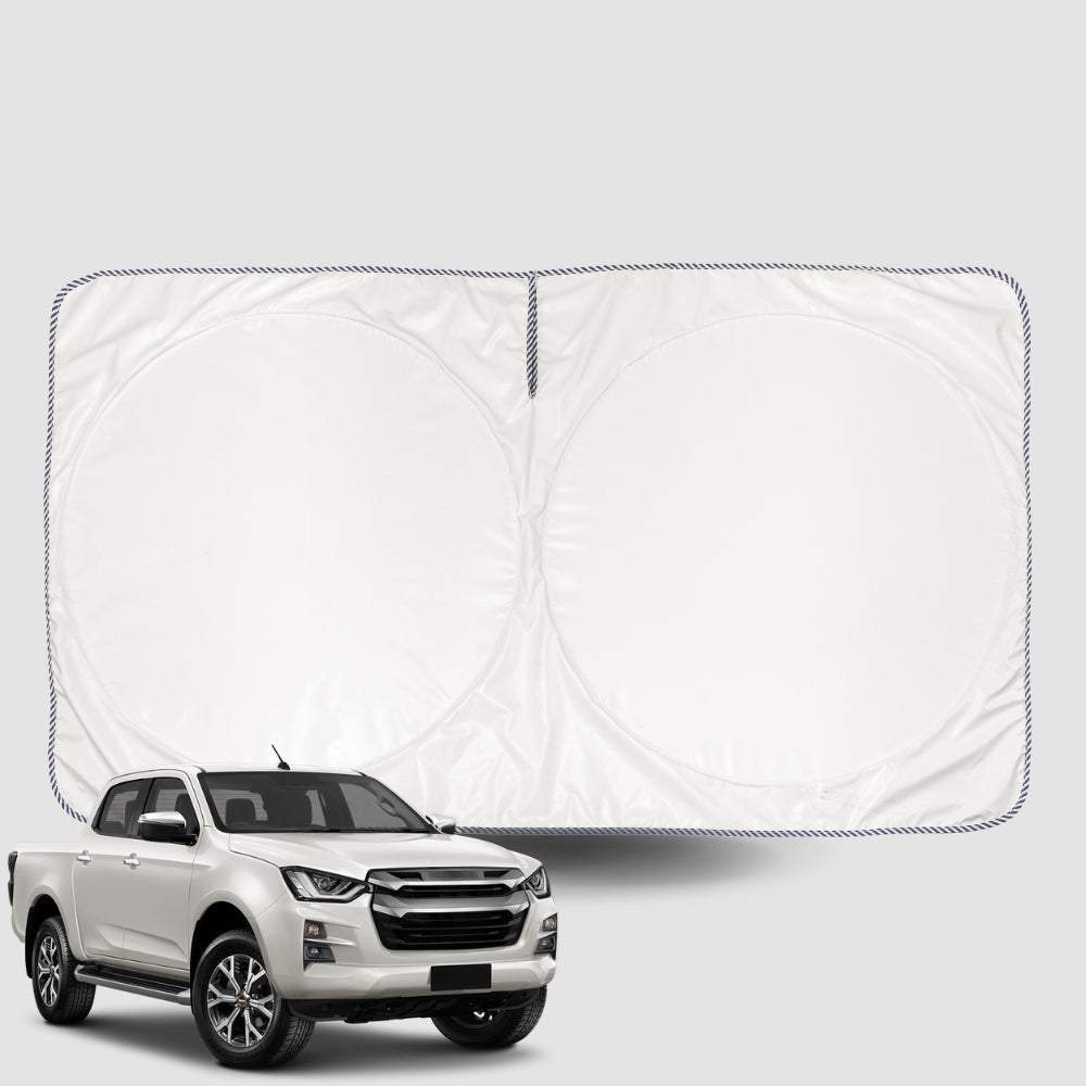 Windscreen Sun Shade for Isuzu® D-Max Space Cab 2013-2020 Universal Fit Window Visor UV Block
