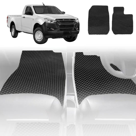 6D Diamond Car Floor Mats for Isuzu D-Max Single Cab 2020-Current-Outback GT