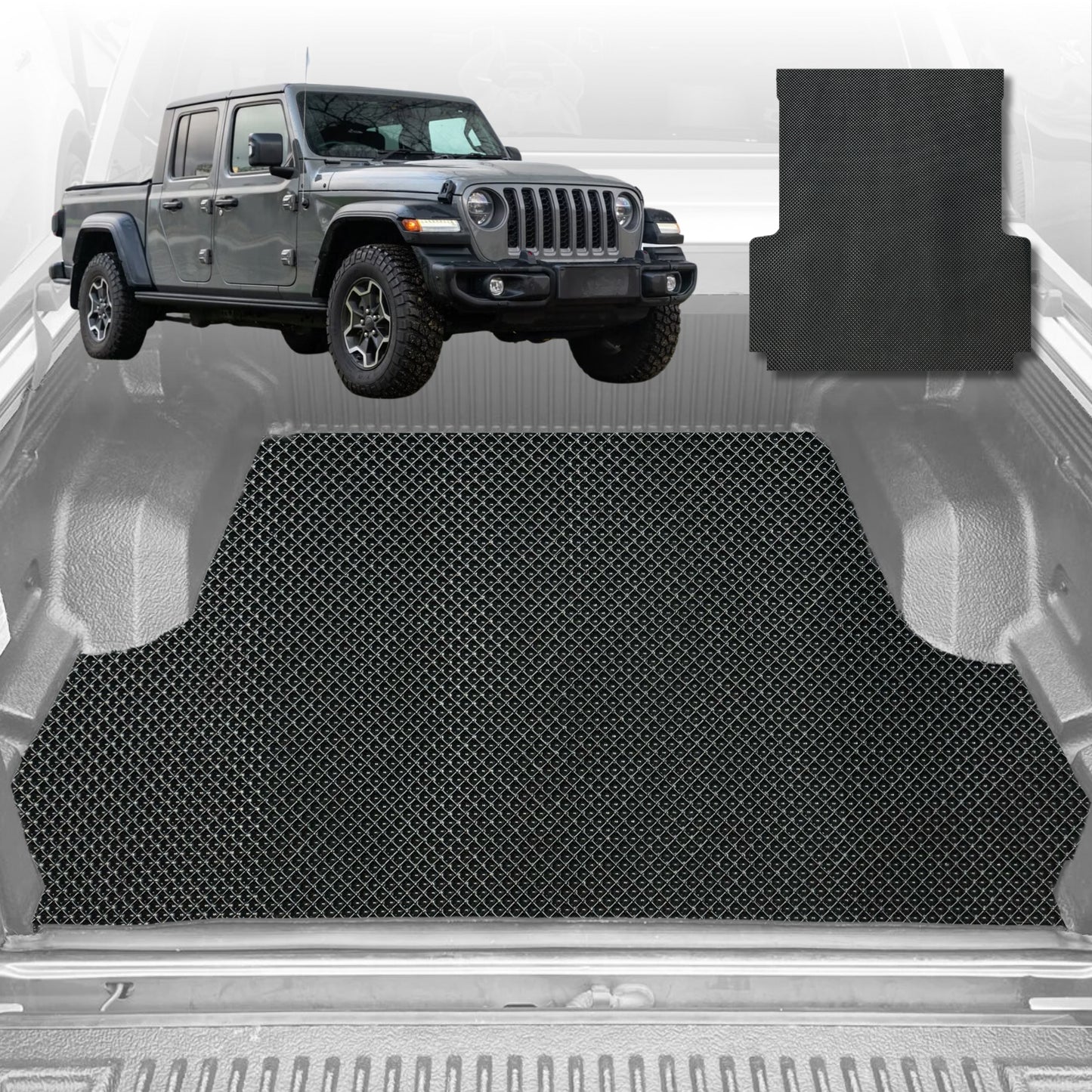 6D Diamond Ute Tub Mat for Jeep Gladiator JT 2020-Current