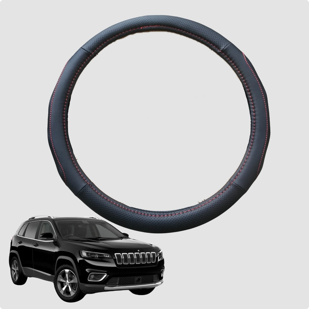 Steering Wheel Cover for Jeep Cherokee 2002-2008 (KJ) 38CM | Circle