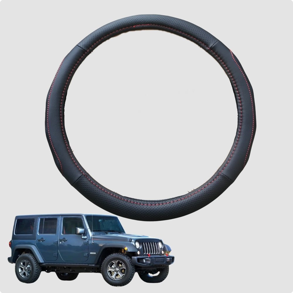 Steering Wheel Cover for Jeep Wrangler 2007-2018 Rubicon (JK) 38CM | Circle