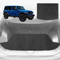 6D Diamond Car Boot Mat for Jeep Wrangler (4-Door JL)2018-Current-without speaker-Cargo Mat-Black-Outback GT
