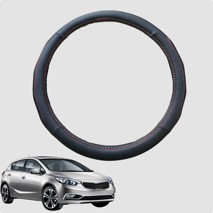 Steering Wheel Cover for Kia Cerato 2013-2018 38CM Leather | Circle