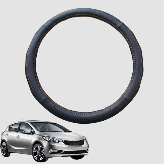 Steering Wheel Cover for Kia Cerato 2013-2018 38CM Leather | Circle