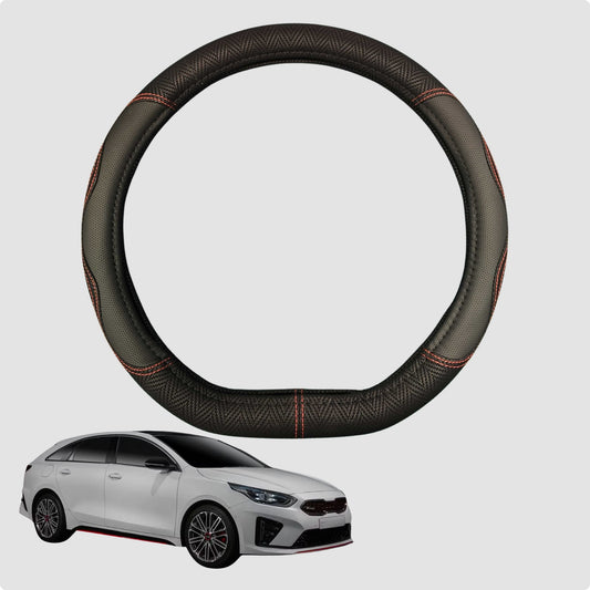 Steering Wheel Cover for Kia Pro Cee'd 2014-2019  38CM | D-Shape