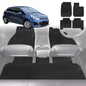 6D Diamond Car Floor Mats for Kia Rio (UB)2012-2016-Full Set-Black-Outback GT