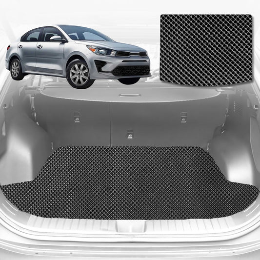 6D Diamond Car Boot Mat for Kia Rio (YB SC)2016-Current-Cargo Mat-Black-Outback GT