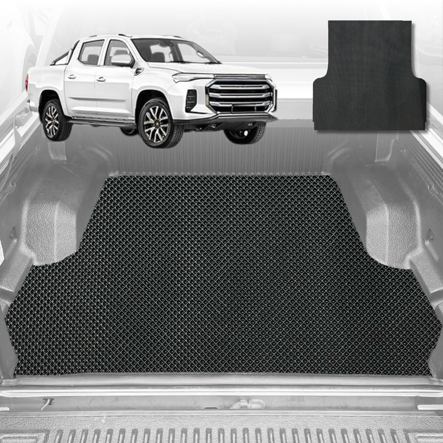 6D Diamond Ute Tub Mat for LDV T60 Max T60 Pro 2017-Current (with spray on liner or no liner)