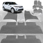 6D Diamond Car Floor Mats for Land Rover Discovery (D4)2009-2017-Ultimate Set-Grey-Outback GT