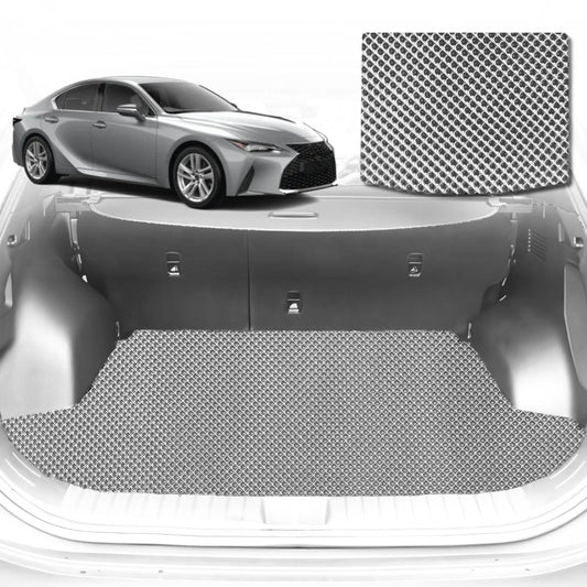 6D Diamond Car Boot Mat for Lexus IS 30R, 31R2013-2021-Cargo Mat-Grey-Outback GT