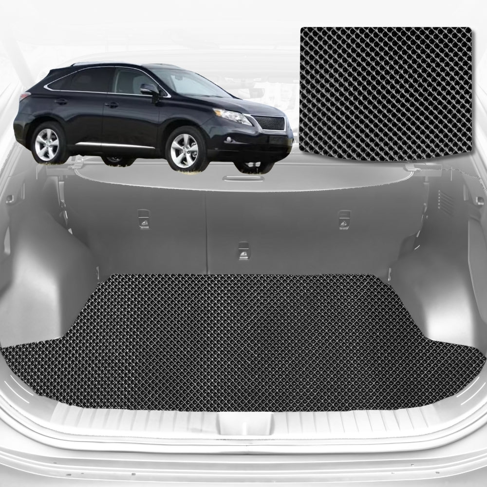 6D Diamond Car Boot Mat for Lexus RX (GSU35)2003-2009-Cargo Mat-Black-Outback GT
