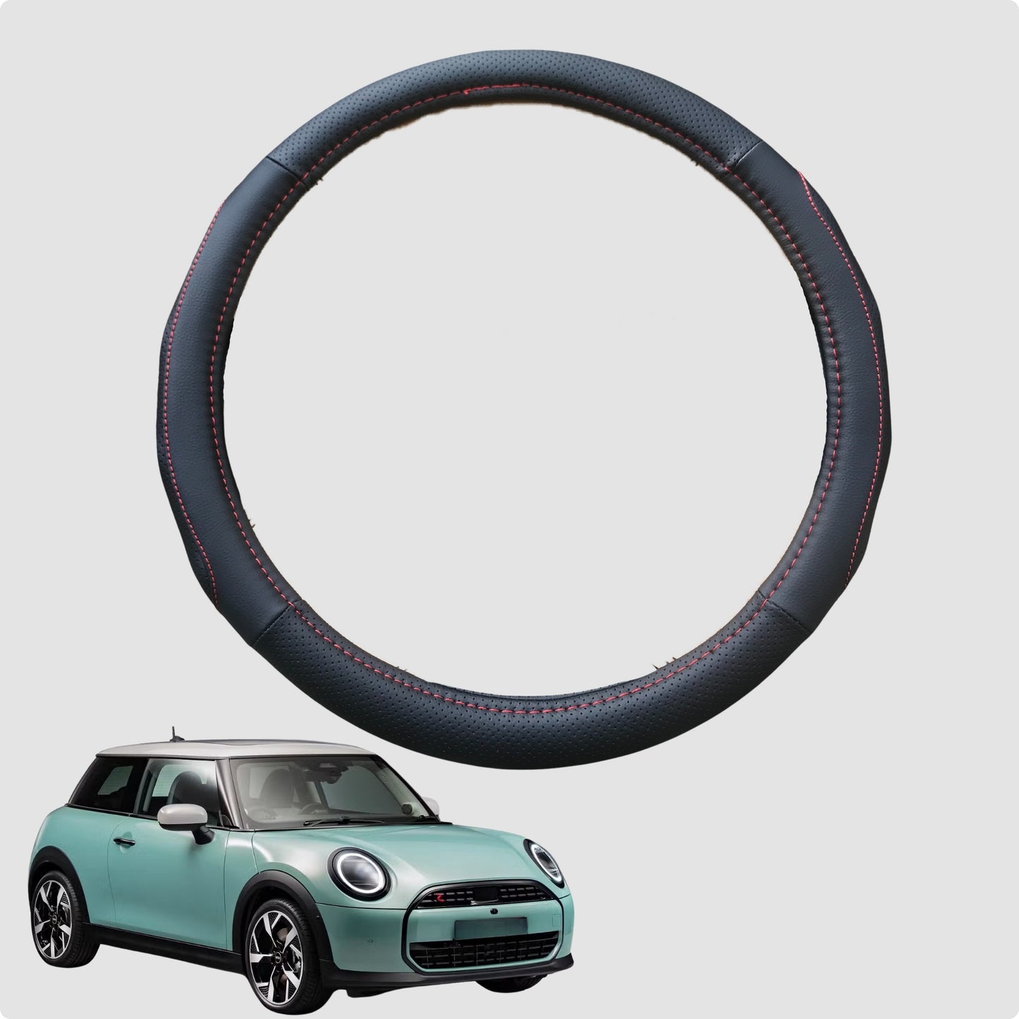 Steering Wheel Cover for MINI Cooper 3-Door Hatch 2014-2024 (F56) 38CM | Circle