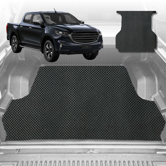 6D Diamond Ute Tub Mat for Mazda BT-50 Dual Cab (UP UR) 2011-2020 (with spray on liner or no liner)