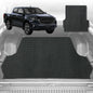 6D Diamond Ute Tub Mat for Mazda BT-50 Dual Cab (UP UR) 2011-2020 (with factory plastic tub liner)-Black-Outback GT