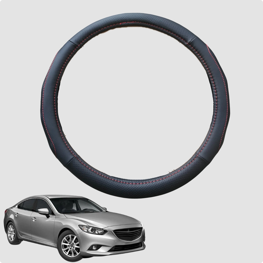 Steering Wheel Cover for Mazda 6 2008-2012 38CM Leather | Circle