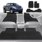 6D Diamond Car Floor Mats for Mazda BT-50 (J97M)2006-2011-Full Set-Black-Outback GT