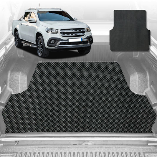 6D Diamond Ute Tub Mat for Mercedes-Benz X-Class Ute 2017-2021 (with factory plastic tub liner)