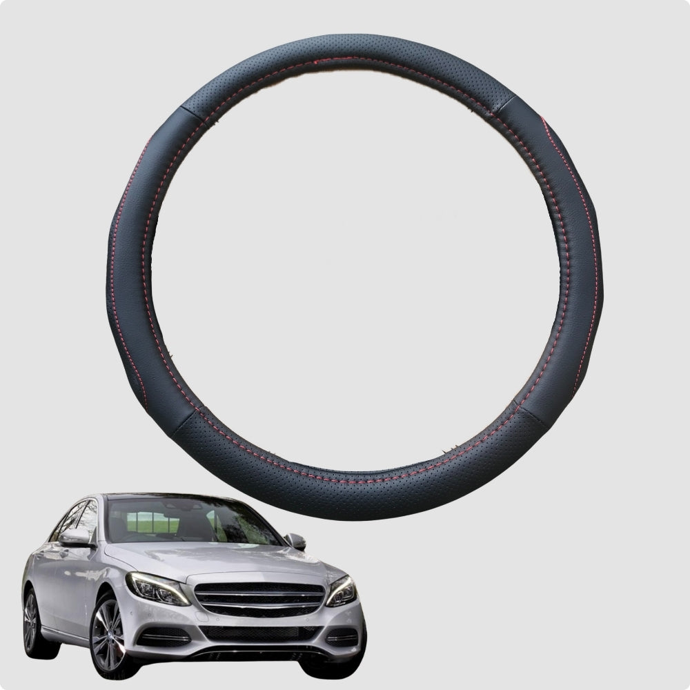 Steering Wheel Cover for Mercedes-Benz C-class 2007-2014 (Sedan W204) 38CM | Circle