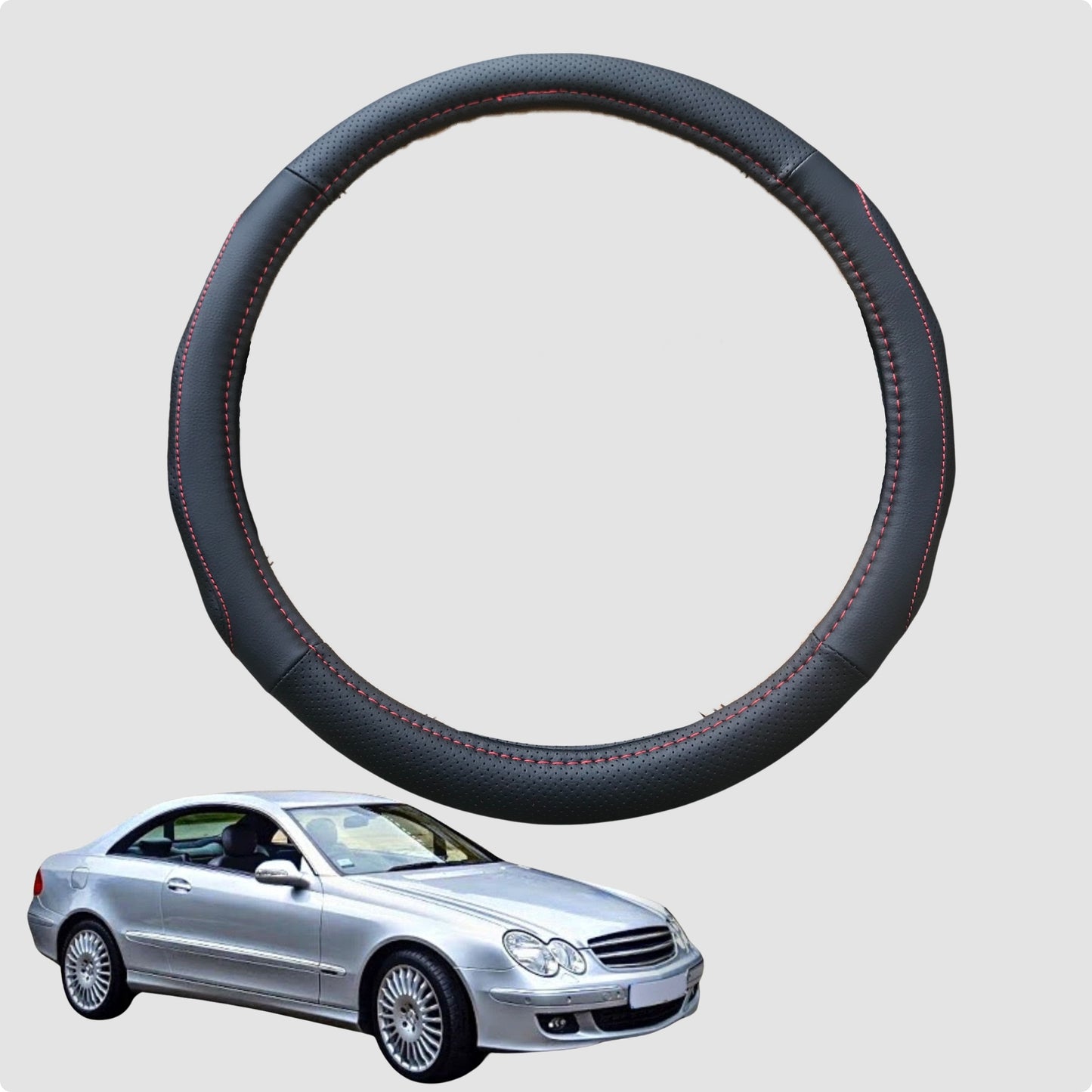 Steering Wheel Cover for Mercedes-Benz CLK-Class 2003-2010 (C209) 38CM | Circle