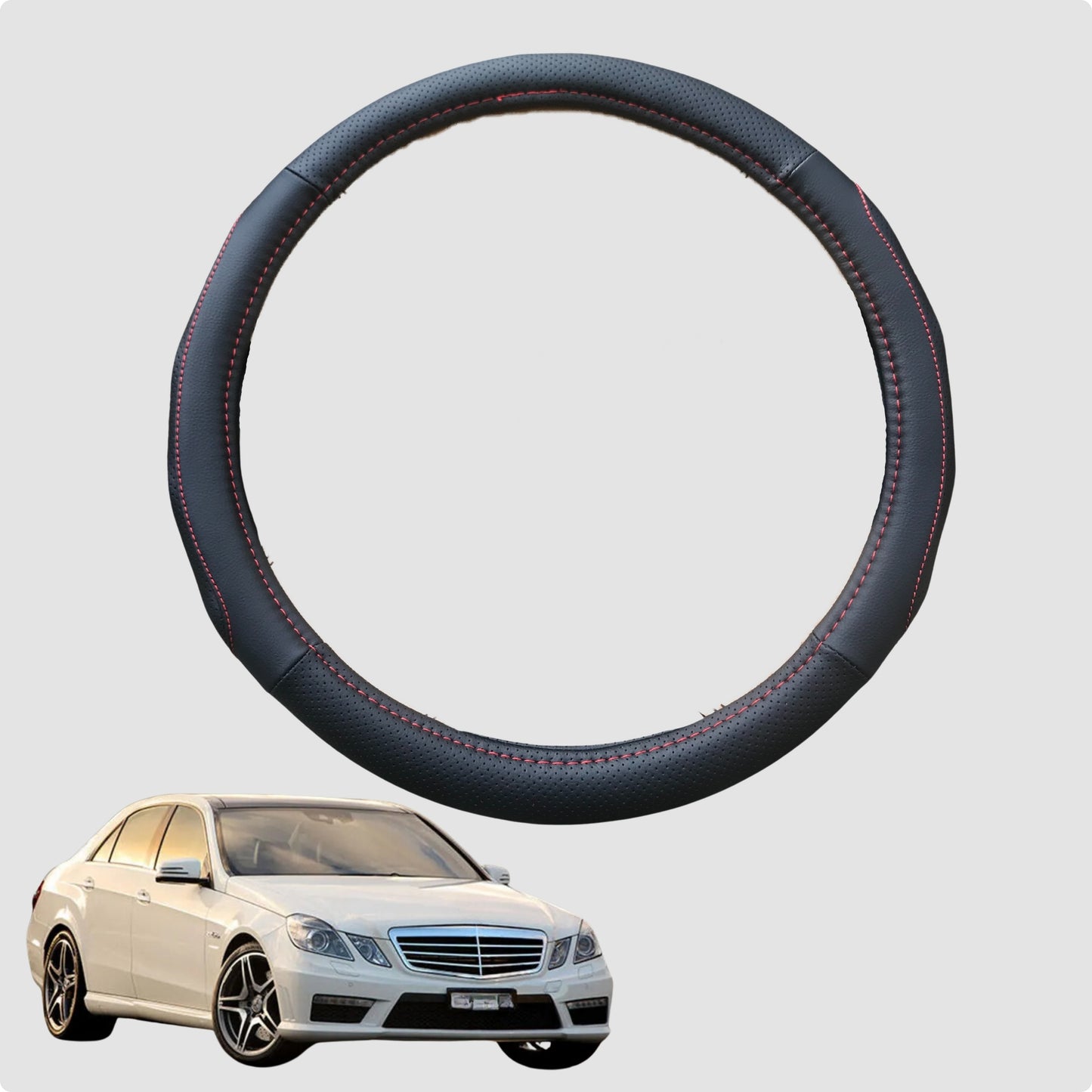 Steering Wheel Cover for Mercedes-Benz E-Class 2002-2009 Sedan (W211) 38CM | Circle
