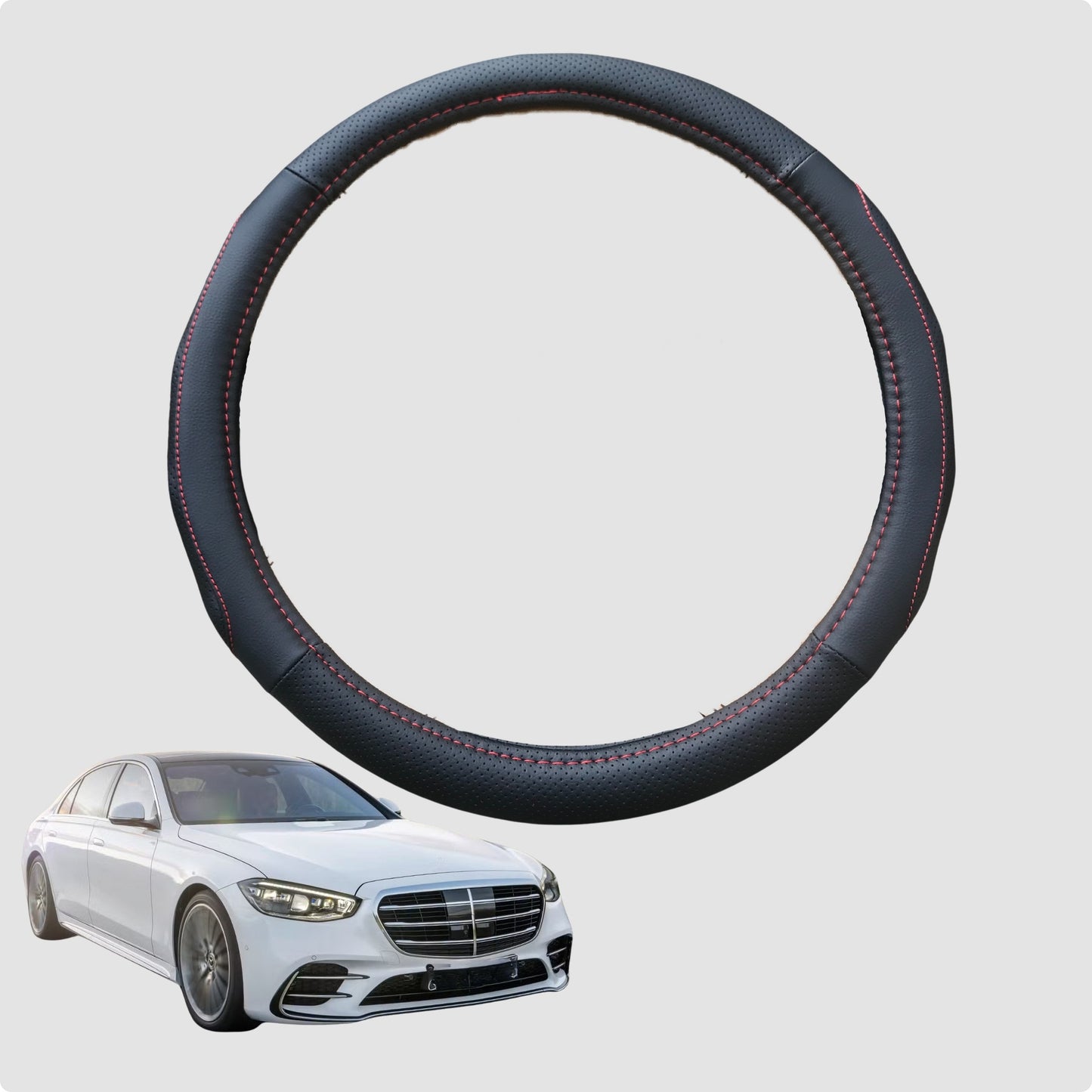 Steering Wheel Cover for Mercedes-Benz S-class 2014-2020 Sedan (W222) 38CM | Circle