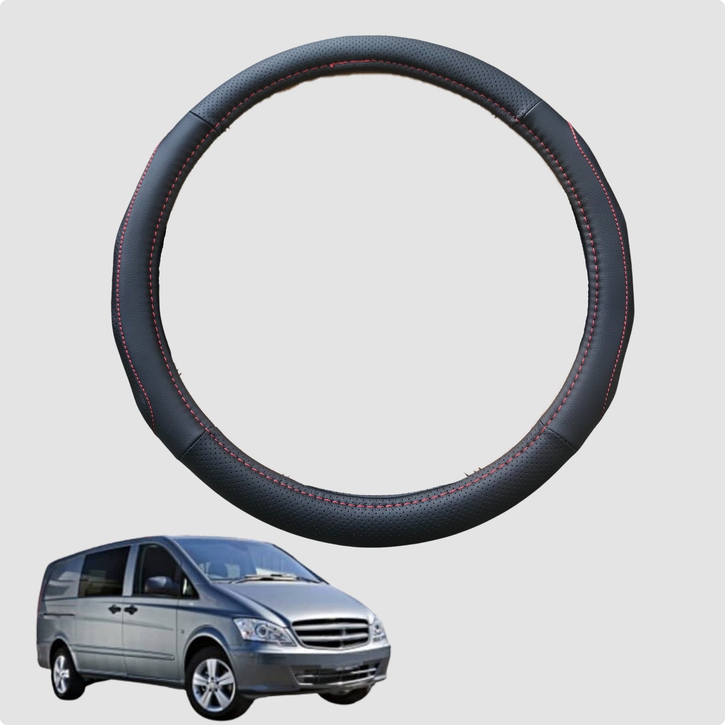 Steering Wheel Cover for Mercedes-Benz Vito Van 2003-2013 W639 38CM | Circle