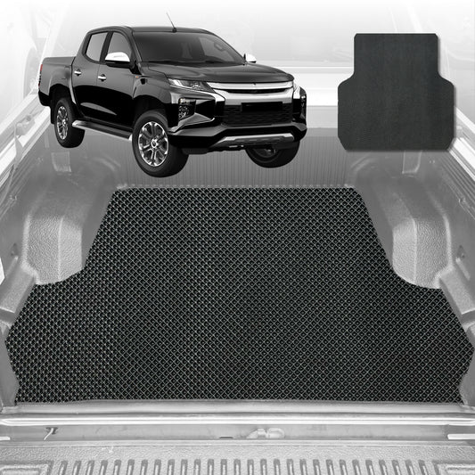 6D Diamond Ute Tub Mat for Mitsubishi Triton Club Cab (MQ MR) 2015-2023 (with spray on liner or no liner)