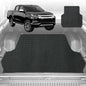 6D Diamond Ute Tub Mat for Mitsubishi Triton Club Cab (MQ MR) 2015-2023 (with spray on liner or no liner)-Black-Outback GT