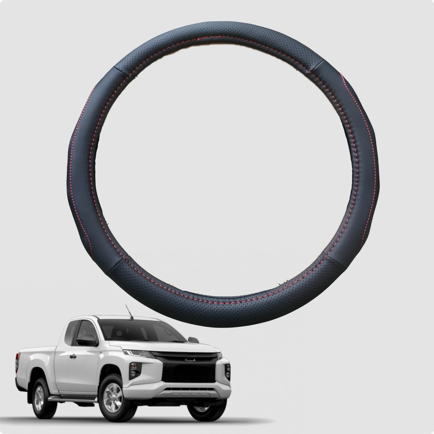 Steering Wheel Cover for Mitsubishi Triton Single Cab 2015-2023 (MQ MR) 38CM | Circle