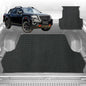 6D Diamond Ute Tub Mat for Nissan Navara Dual Cab Pro-4X 2022-Current (with factory plastic tub liner)-Black-Outback GT