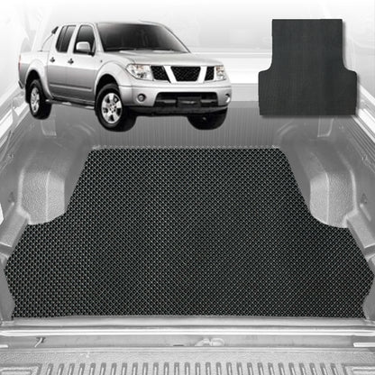 6D Diamond Ute Tub Mat for Nissan Navara Dual Cab (D40 ST/STX) 2005-2014 (with factory plastic tub liner)