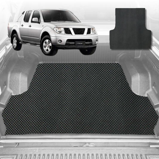 6D Diamond Ute Tub Mat for Nissan Navara Dual Cab (D40 ST/STX) 2005-2014 (with factory plastic tub liner)