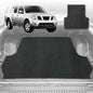 6D Diamond Ute Tub Mat for Nissan Navara Dual Cab (D40 ST/STX) 2005-2014 (with factory plastic tub liner)-Black-Outback GT