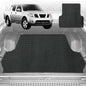 6D Diamond Ute Tub Mat for Nissan Navara Dual Cab (D40 ST/STX) 2005-2014 (with spray on liner or no liner)-Black-Outback GT