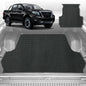 6D Diamond Ute Tub Mat for Nissan Navara Dual Cab (NP300/D23 STX without rear cupholder) 2015-Current (with plastic tub liner)-Black-Outback GT