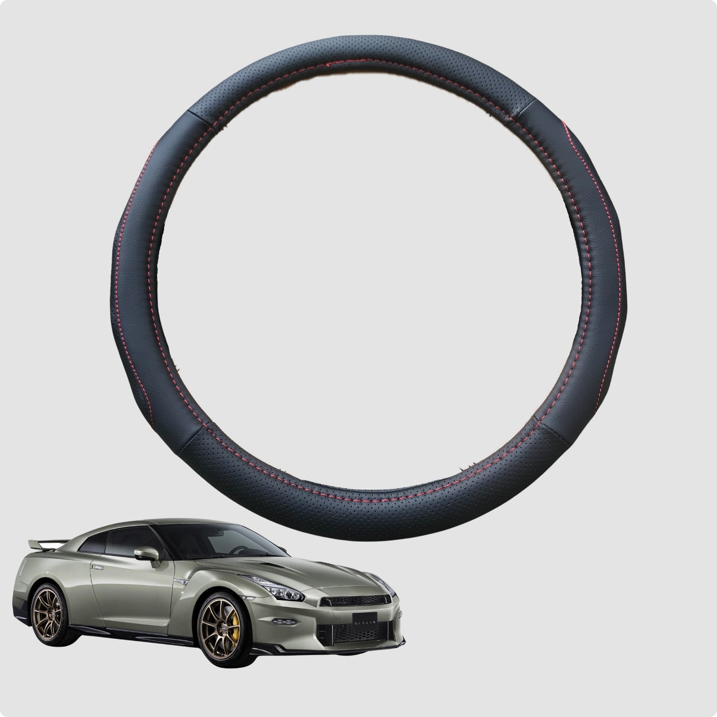 Steering Wheel Cover for Nissan GT-R 2009-Current  38CM | Circle