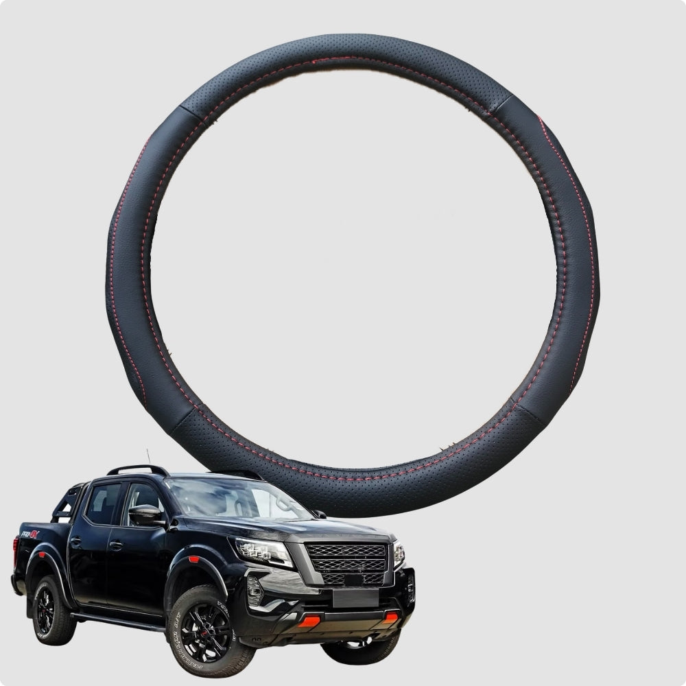 Steering Wheel Cover for Nissan Navara Dual Cab 2022-Current Pro-4X 38CM | Circle