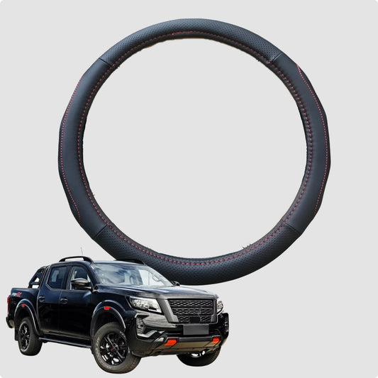 Steering Wheel Cover for Nissan Navara Dual Cab 2022-Current Pro-4X 38CM | Circle