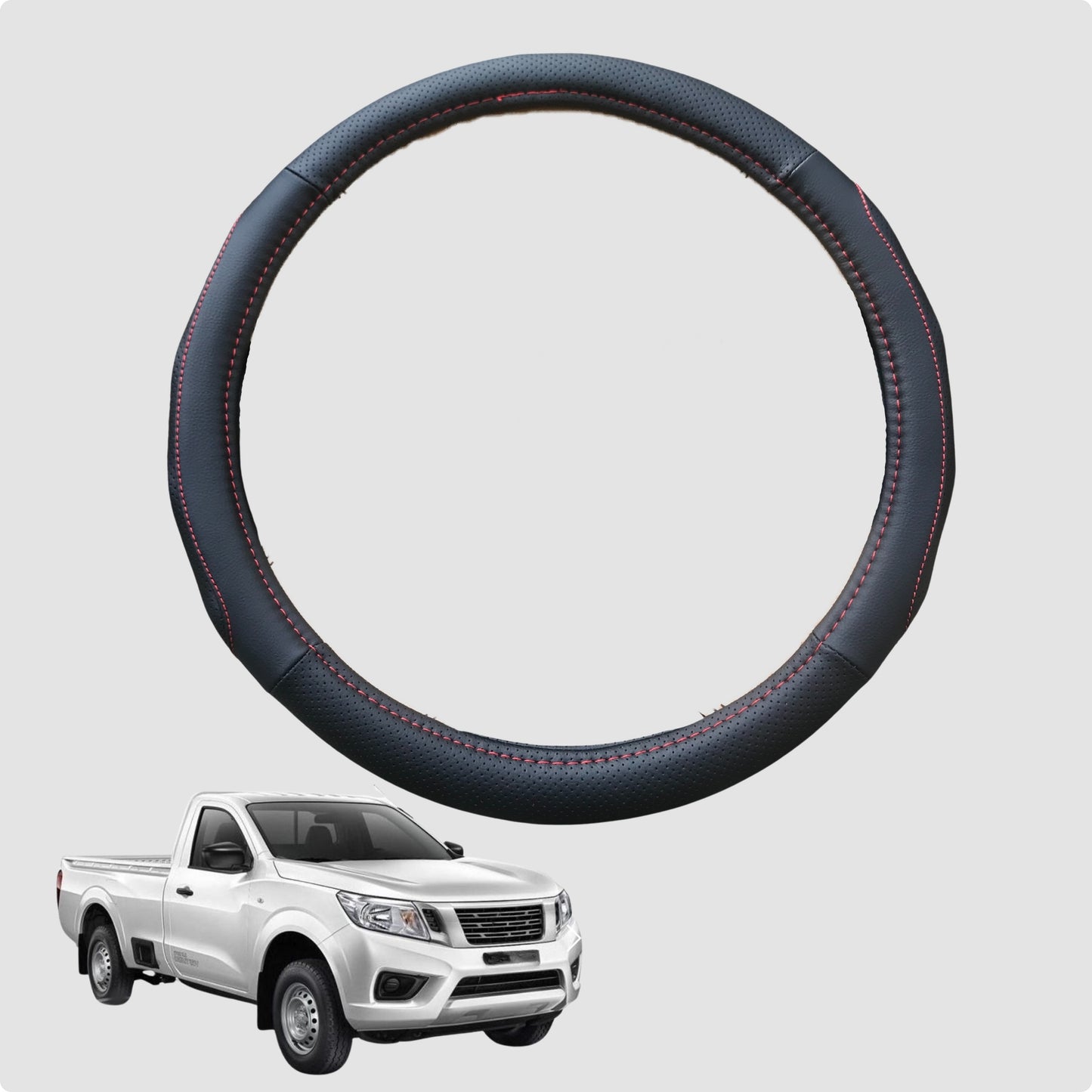 Steering Wheel Cover for Nissan Navara Single Cab 1997-2018 (D22) 38CM | Circle